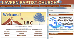 Desktop Screenshot of laveenbaptistchurch.org
